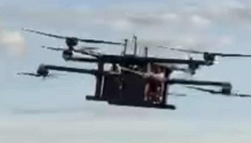 SPASOLIT-Mini light frame drone in flight